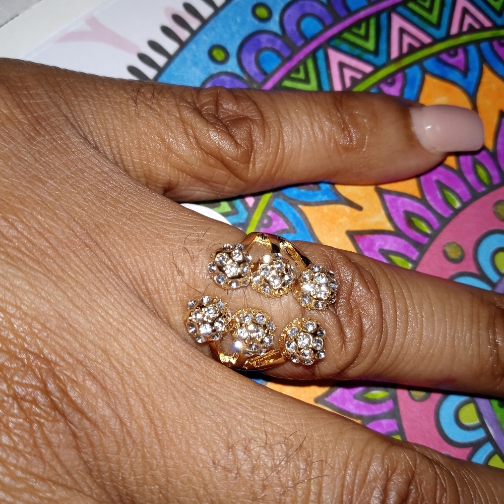 6 Bling Ball Fashion Ring